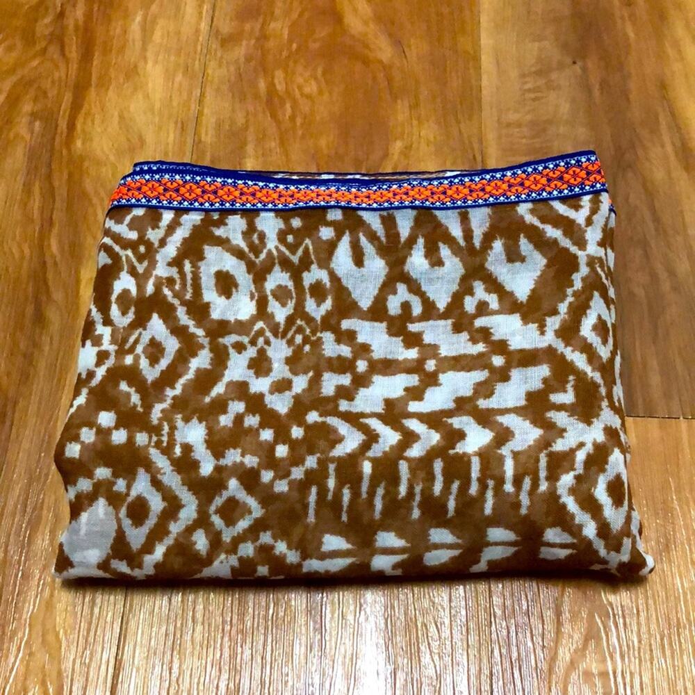 BP Intricate Ikat Print Multicolored Infinity Scarf